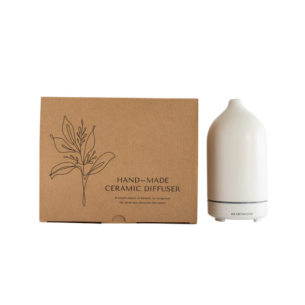 Ceramic Diffuser - Vanilla White to Disperse Essential Oil Fragrant Mist
