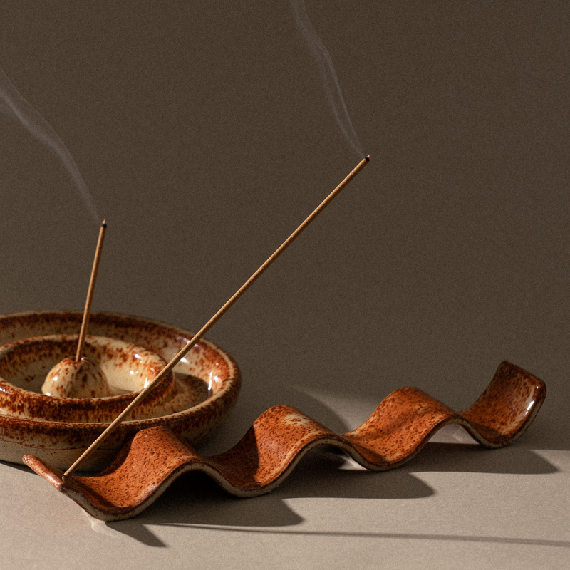 Porch Ceramics x Heartwood Incense Holder