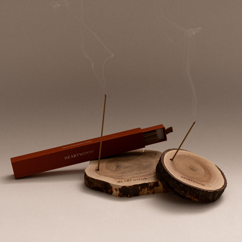 Indian Sandalwood Incense + Burner Bundle