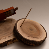 Indian Sandalwood Incense + Actual Heartwood Incense Burner Bundle