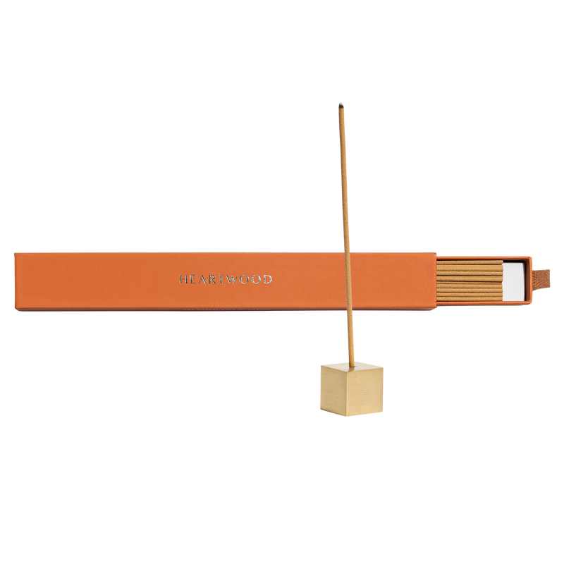Indian Sandalwood Incense + Brass Burner