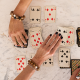 'ALEX' Indian Sandalwood, Black Onyx & Pearl Mala Bracelet