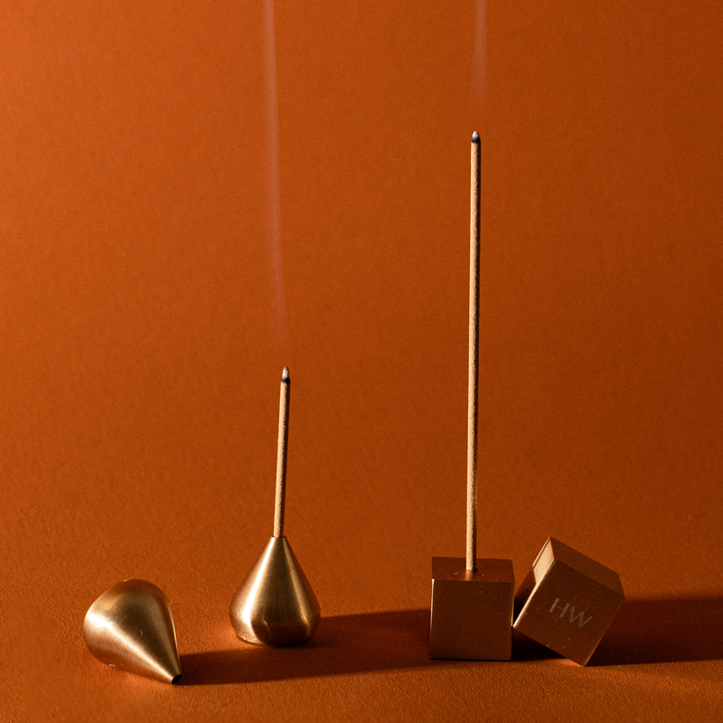 Heartwood Brass Incense Holders