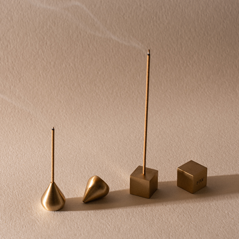 Heartwood Brass Incense Holders