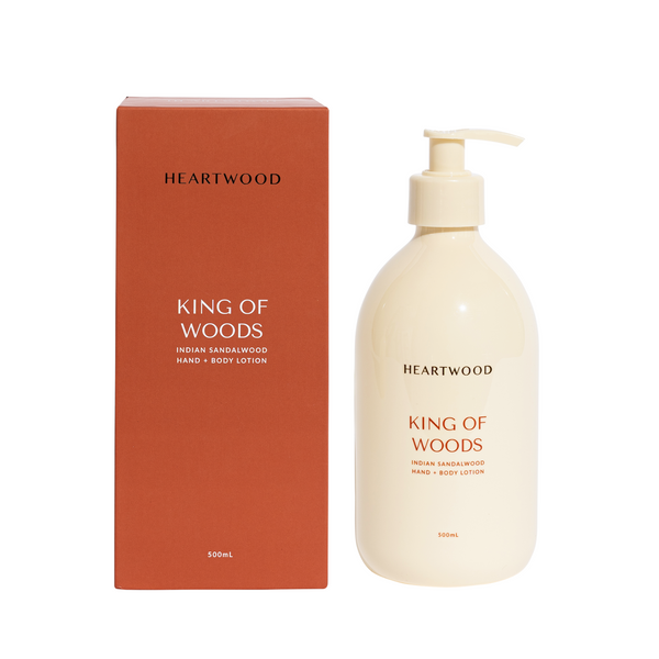 King of Woods Indian Sandalwood Hand + Body Lotion