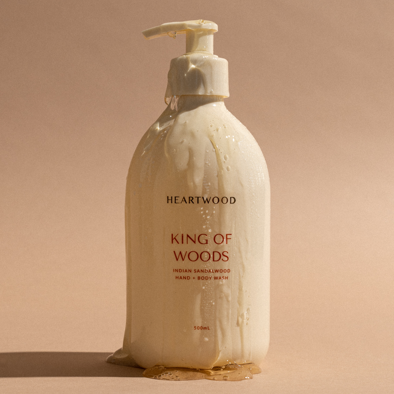 King of Woods Indian Sandalwood Hand + Body Wash