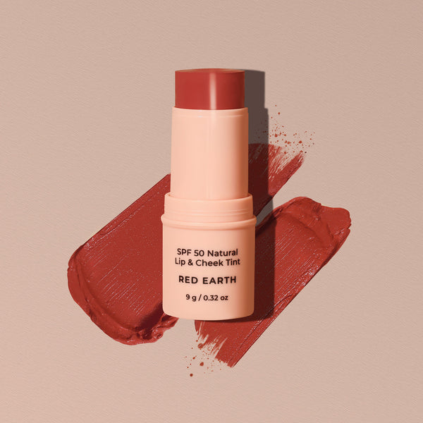 SPF 50 Natural Lip & Cheek Tint - Red Earth