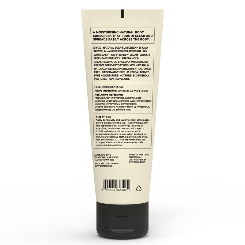 SPF 30 Natural Body Sunscreen