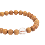 APRIL BIRTHSTONE Indian Sandalwood Mala Bracelet