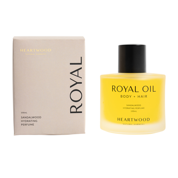 Royal Oil Body + Hair Sandalwood Nourishing Hydrating Perfume Oil