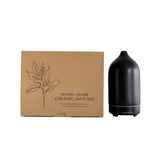Ceramic Diffuser - Charcoal Black to Disperse Essential Oil Fragrant Mist