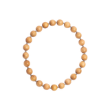 'FELICITY' 25 Bead Indian Sandalwood Mala Bracelet - Silver